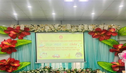 Viện KSND quận Long Biên tổ chức vui tết thiếu nhi 1/6 cho các con của...